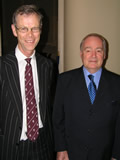  Christopher Martin-Jenkins (left) and David Frith, photo by Ian Jackson